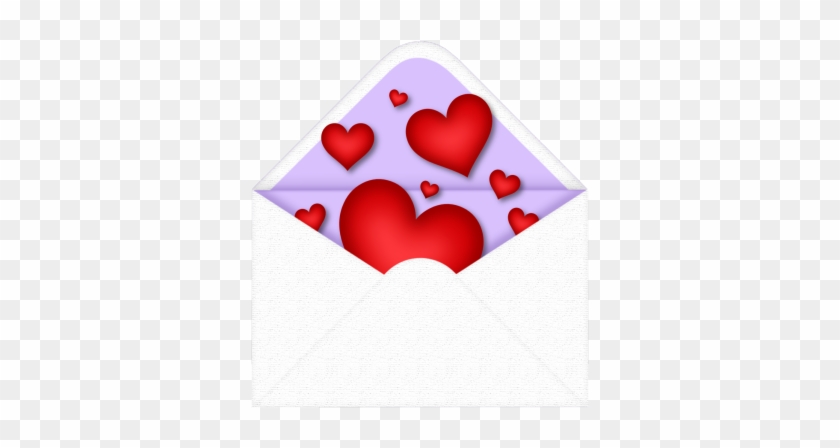 El Love Heart Envelope Red - Clip Art #1234535