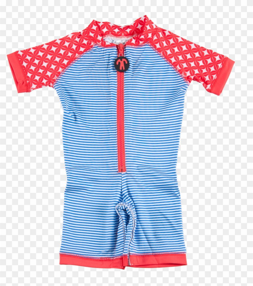 Ducksday Uv Schwimmanzug Lycrasuit Blue Stripe - Ducksday Lycrasuit Quickdry (92 (24m)) #1234653