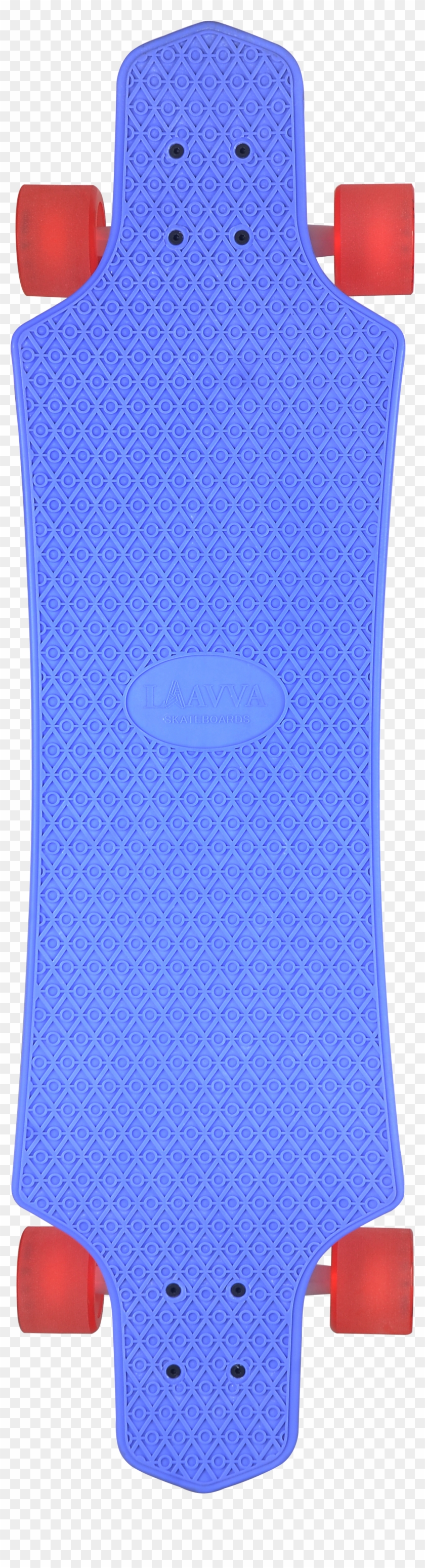 Blue Plastic Longboard Complete - Laavva Cruising Skateboards Longboard Complete (36 #1234687