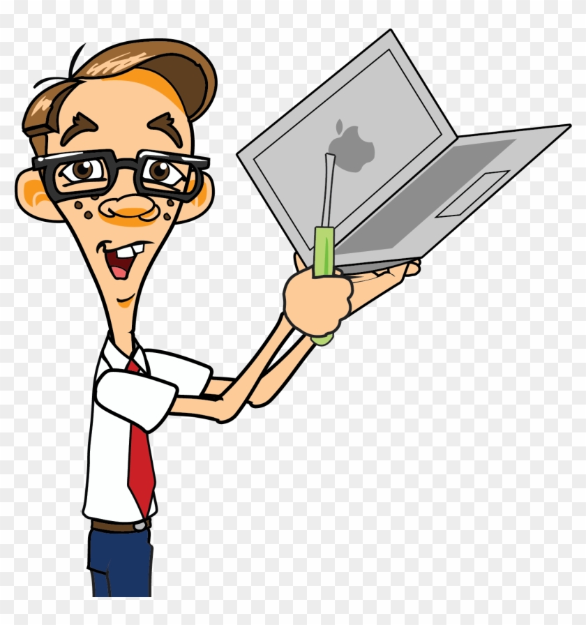 Laptop Repair Portland - Cartoon Nerd Png #1234852