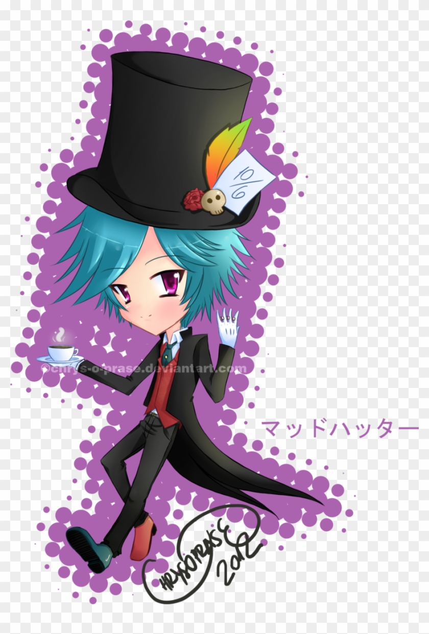 Chibi Alice In Wonderland Series - Mad Hatter Alice In Wonderland Anime Chibi #1234964