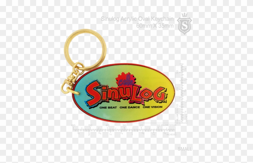 Sinulog Acrylic Oval Keychain 60mm - Keychain #1234974