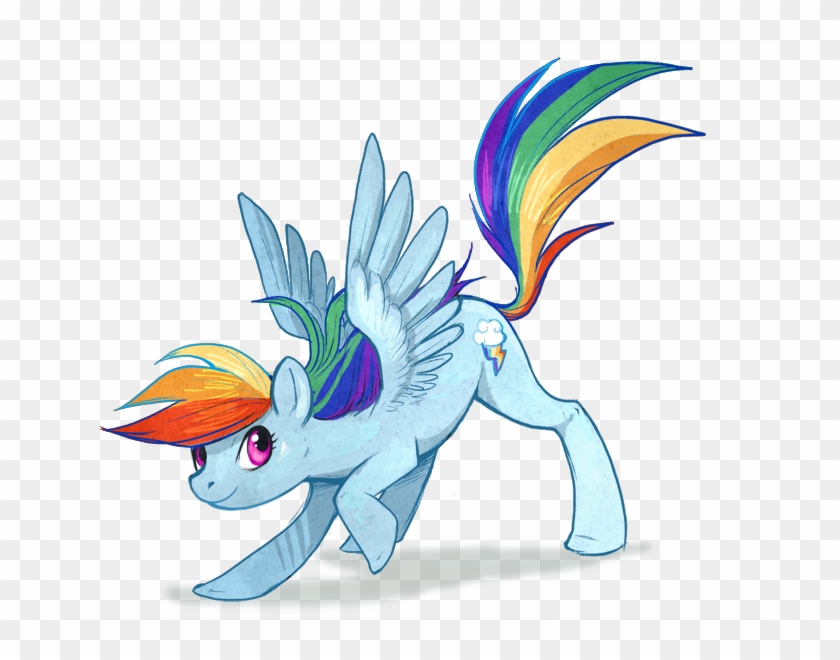 Rainbow Dash By Flying-fox - Cartoon #1235159