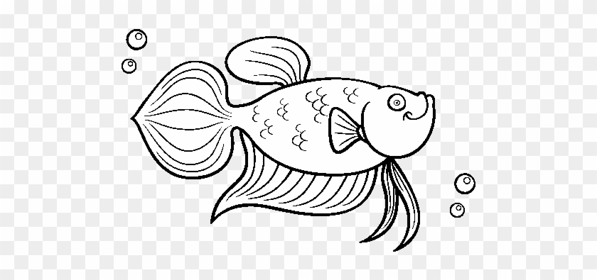 Dibujo De Carpa Dorada Para Colorear - Pez Carpa Para Colorear #1236162