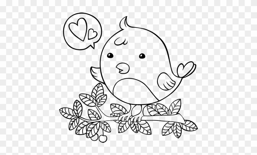 Dibujo De Pájaro De Twitter Para Colorear - Pajaritos Animados Para Colorear #1236210