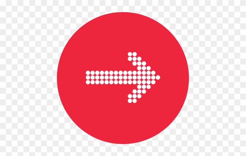 Arrow Pointing Right Inside Circle Icon - Arrow In Circle Icon #1236447