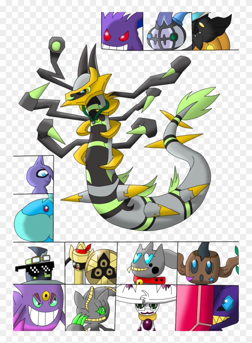 Sniratina And Friends By Snide The Serperior - Cartoon #1237077