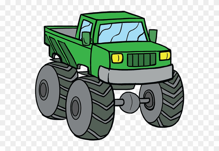 How To Draw Monster Truck - Monster Truck To Draw #1237103