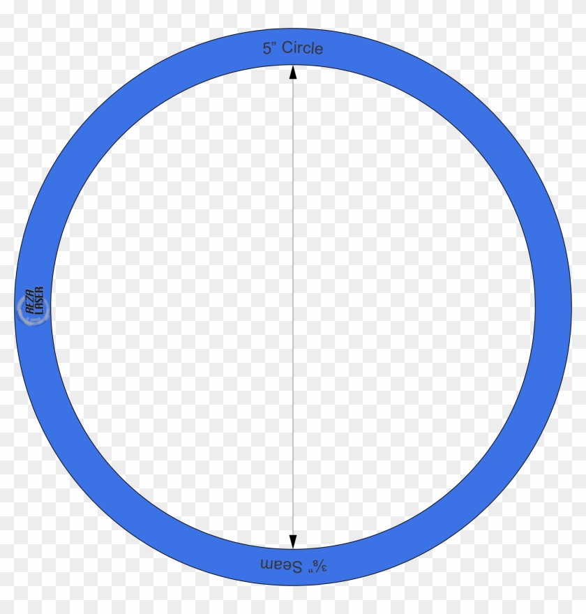 Circle 5″ Inch Acrylic Template I Spy With ⅜” Seam - Circle #1237393