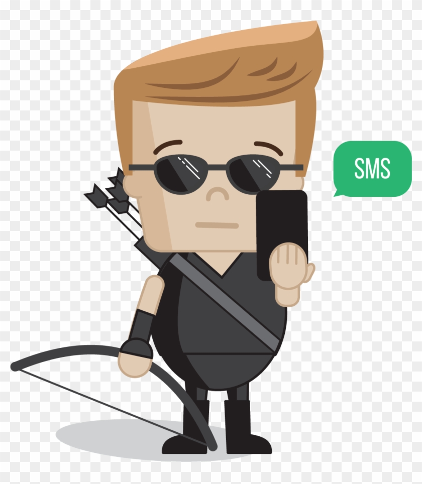 Avengers Characters Hawkeye - Cartoon #1237965