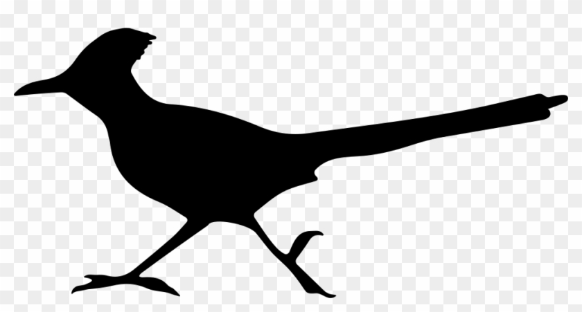 Bird Roadrunner Shape Comments - Black And White Roadrunner Clipart #1238048