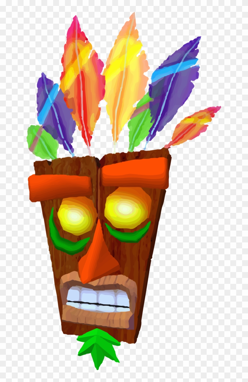 He Acts Like A Protector And A Fatherly Figure To Crash, - Crash Bandicoot Aku Aku Png #1238372