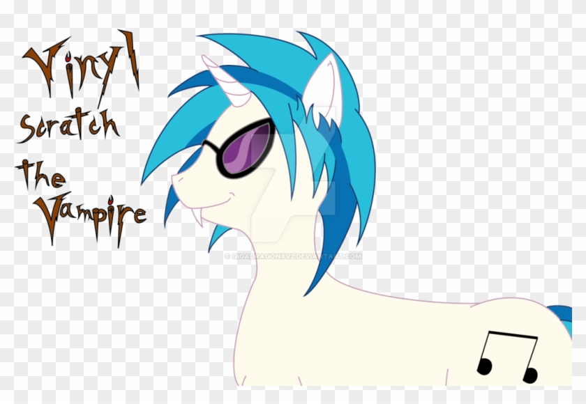 Vinyl Scratch Is A Vampire By Gigadragonxv2 - Cartoon #1239091