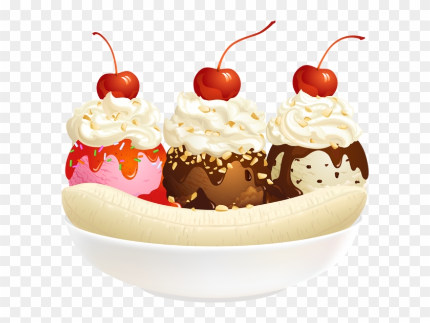 Glaces - Banana Split Ice Cream #1239602