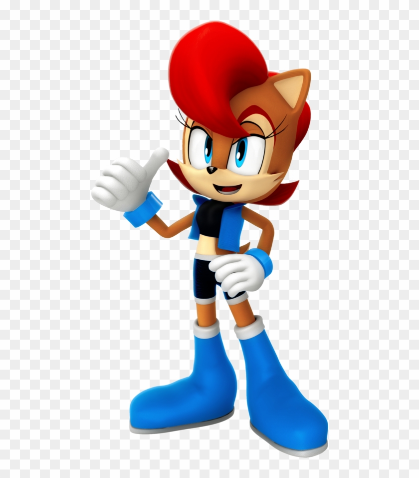 Sally Acorn Render By Nibroc-rock - Nibroc Rock Characters Twitter #1239901