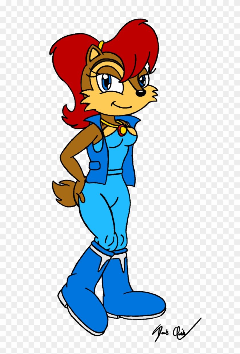 Sfs Sally Acorn Colored By Firebirdphoenix87 - Cartoon #1239947
