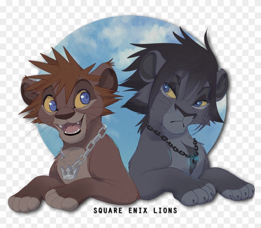 Square Enix Lions By Littlepolka Square Enix Lions - Lion Noctis #1240164