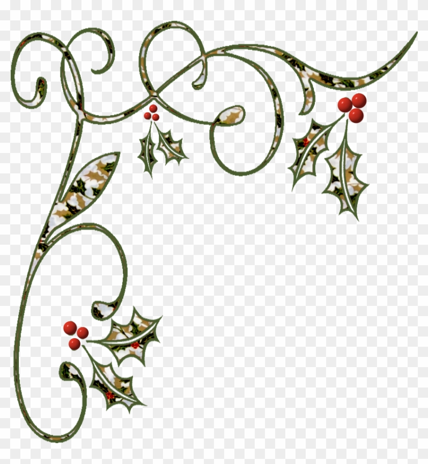Christmas Holiday Corner Frames Clipart - Christmas Holiday Corner Frames Clipart #1240616