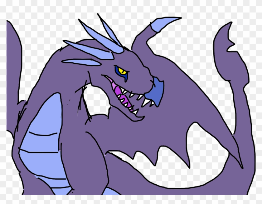 Purple Dragon Drawing By Animaltoon - Drawing #1241015