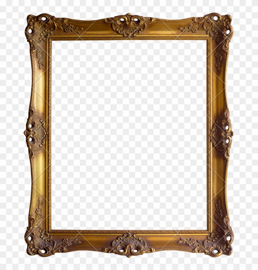 Golden Frame Cutout - براويز للصور #1241532