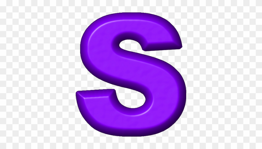Presentation Alphabets Purple Refrigerator Magnet S - Purple Letter S Png #1242055
