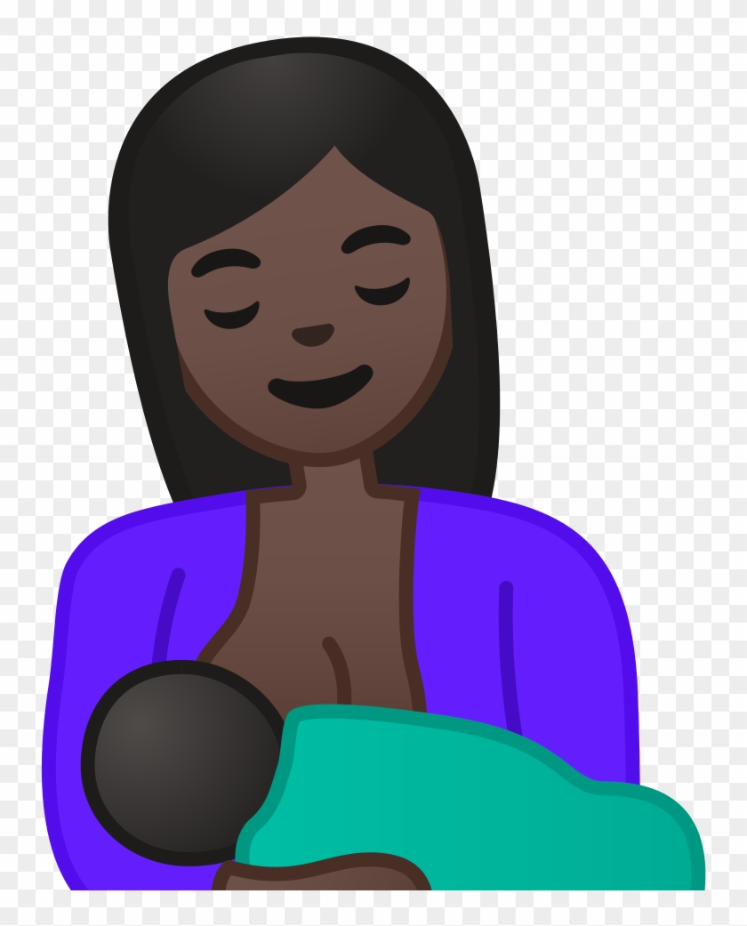 Breast Feeding Dark Skin Tone Icon - Dark Skin #1242838