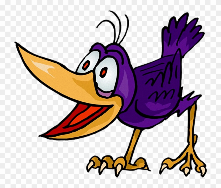 Crow Cartoon Clip Art - کلاغ کارتونی #1243519
