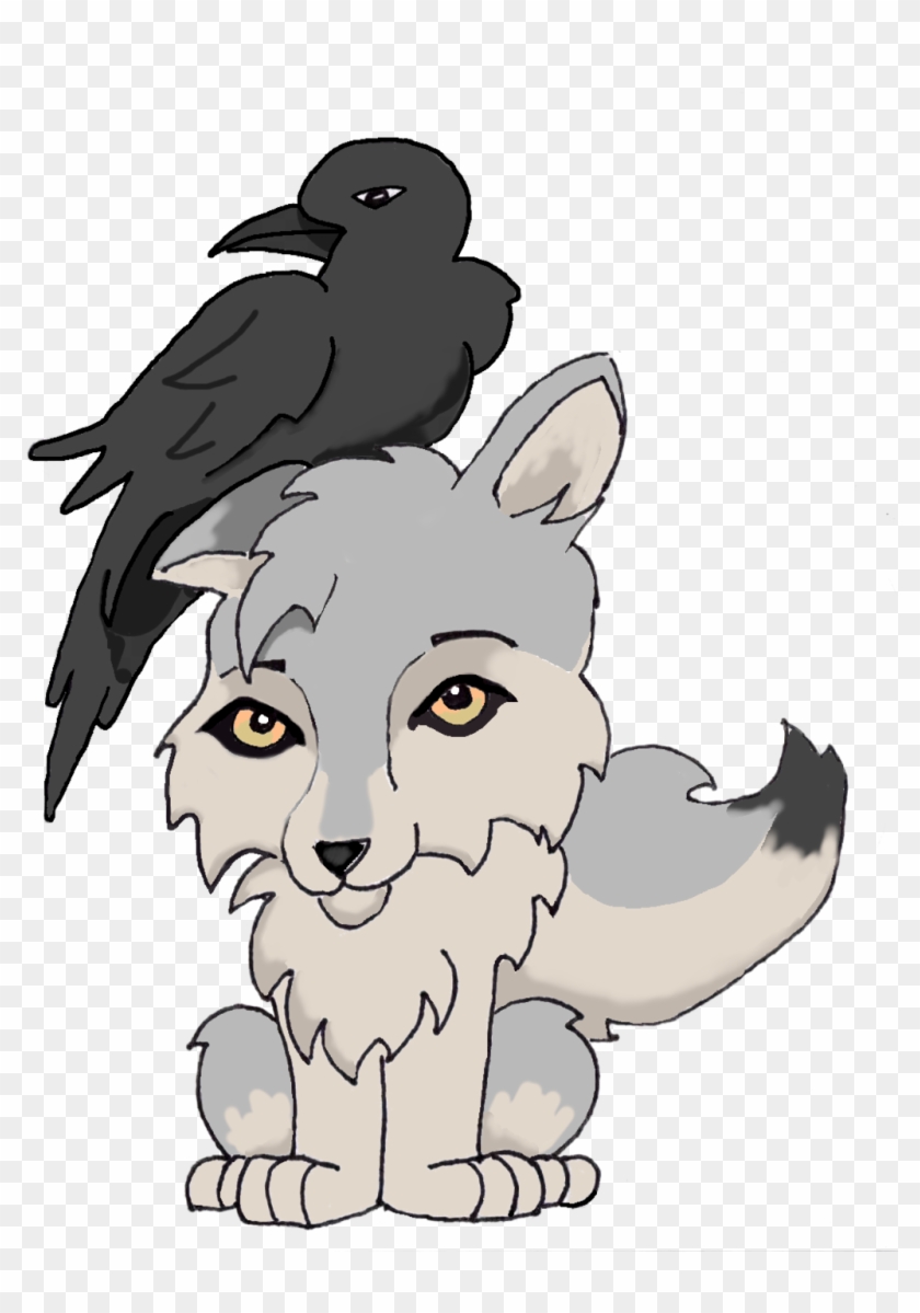 Wolf And Crow By Artisticnaz Wolf And Crow By Artisticnaz - Cartoon #1243537