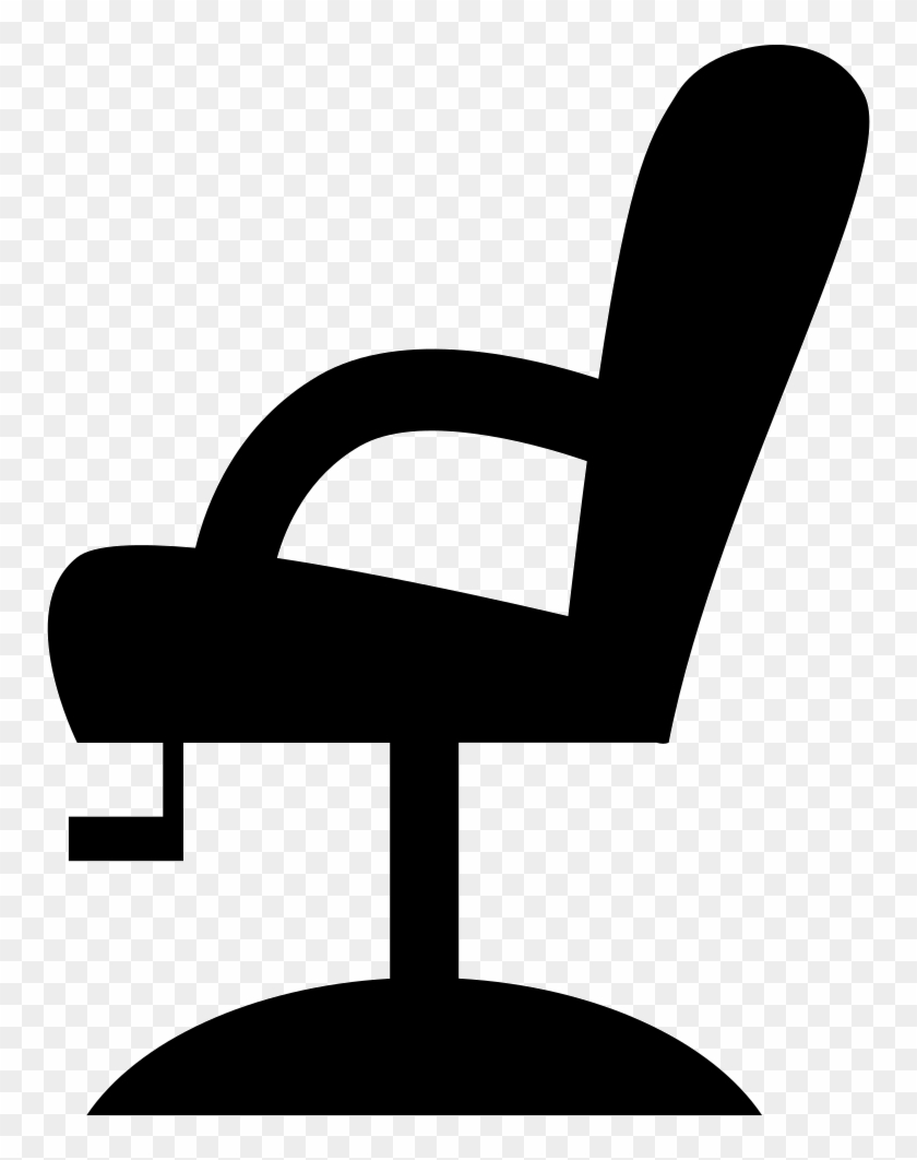 Chair Side View Silhouette Comments - Hair Salon Chair Icon #1243686
