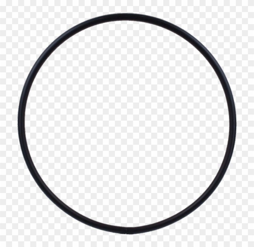 Black Hula Hoop - Silver Circle Frame Png #1243793