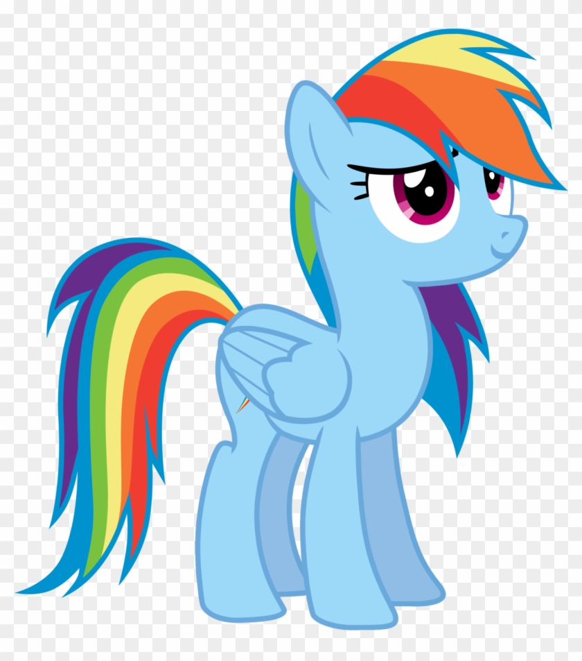 Standing At Attention - Mlp Rainbow Dash Vector Standing #1243806