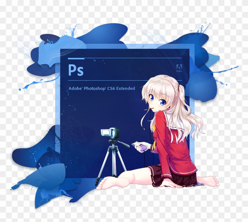 Photoshop Cs6 Splash Screen Blue Charlotte By Papycz - Adobe Photoshop Cs6 Extended #1244998