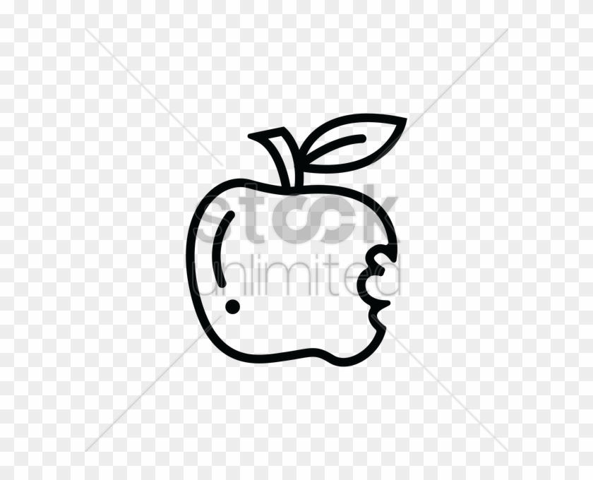 Snow White Clipart Bitten Apple - Apple #1245268