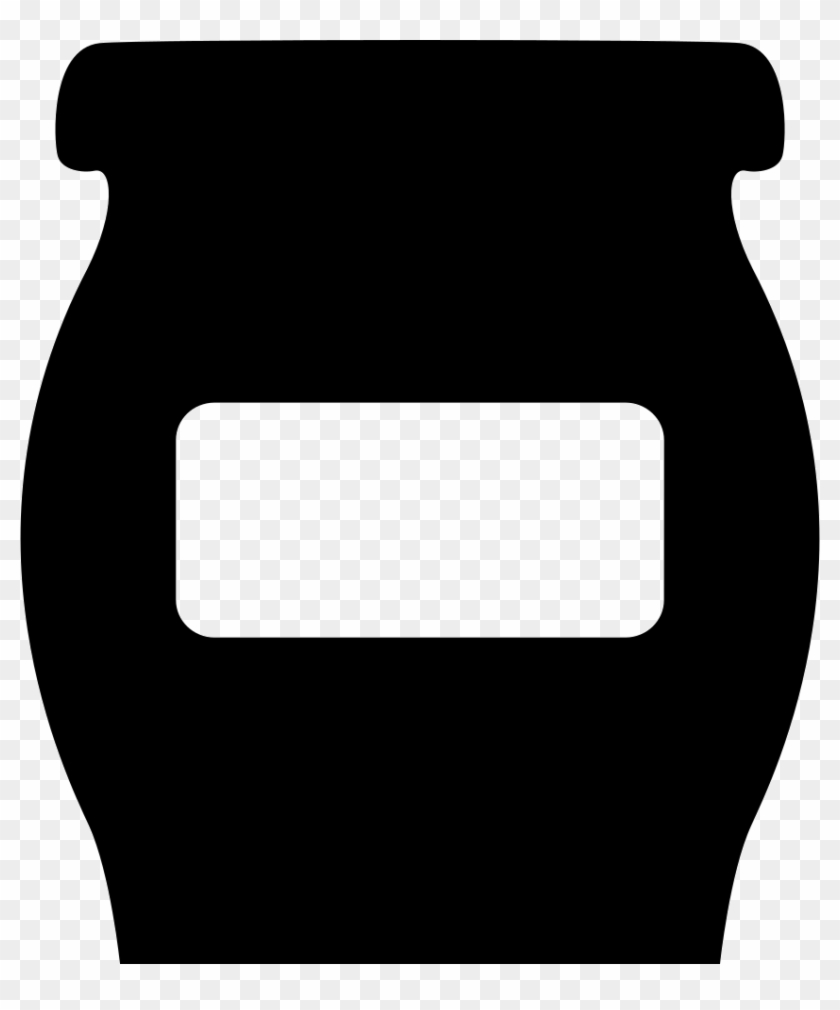 Bowl Or Flask With Empty Label For Kitchen To Store - Dibujo De Frasco De Cocina #1245645