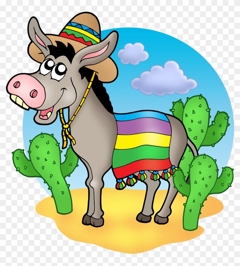 Mexicans Stock Photography Royalty-free Donkey Illustration - Mexican Donkey Cartoon #1246296