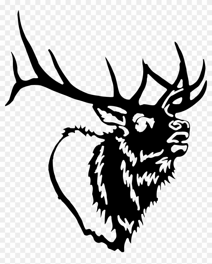 6 - Elk Head Clip Art #1246468