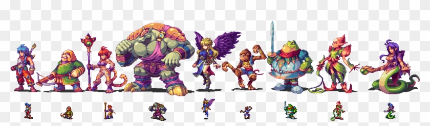 Sprites Of The Main Characters Of Breath Of Fire 2, - Game #1247323