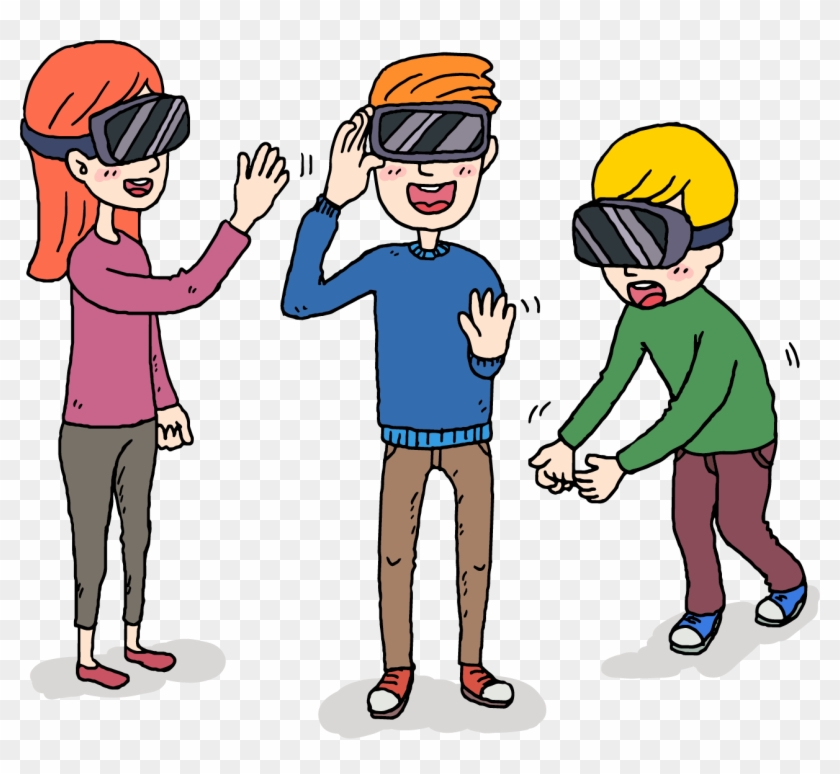 Virtual Reality Euclidean Vector Icon - Virtual Reality Playing Png Icon #1247414
