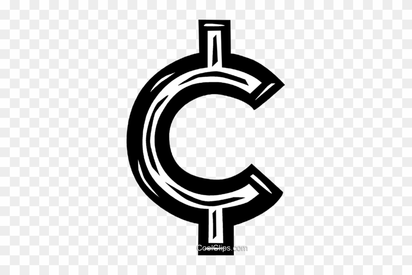Cent Sign Royalty Free Vector Clip Art Illustration - Clip Art #1248577
