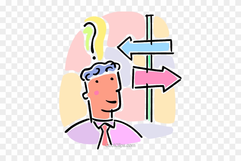 Decision, Which Way To Go Royalty Free Vector Clip - Decision, Which Way To Go Royalty Free Vector Clip #1248655