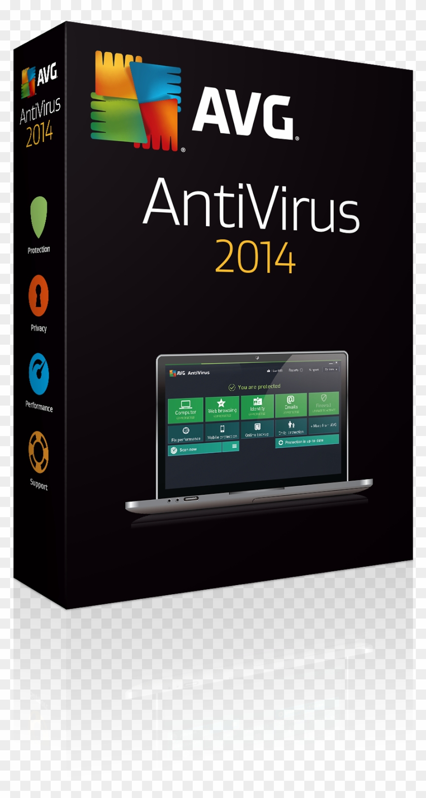 Antivirus Software Download - Avg Anti-virus 2014 Dvd - 3 User #1249060