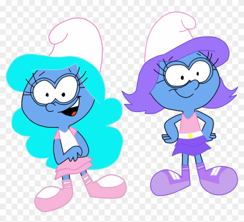 Smurfs Twins By Heinousflame - Cartoon #1249350