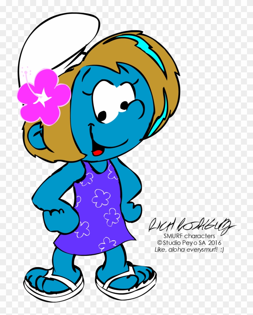 Vexy Smurf, Aloha Style By Newportmuse - Vexy Smurf, Aloha Style By Newportmuse #1249351