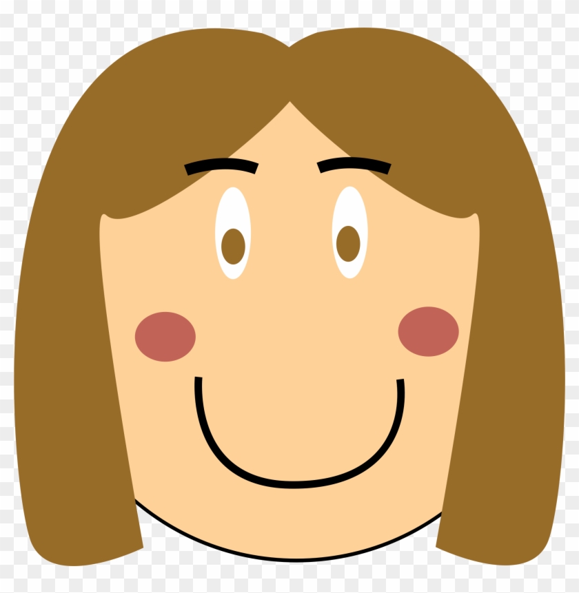 Clipart - Cartoon Girl Face #1249383