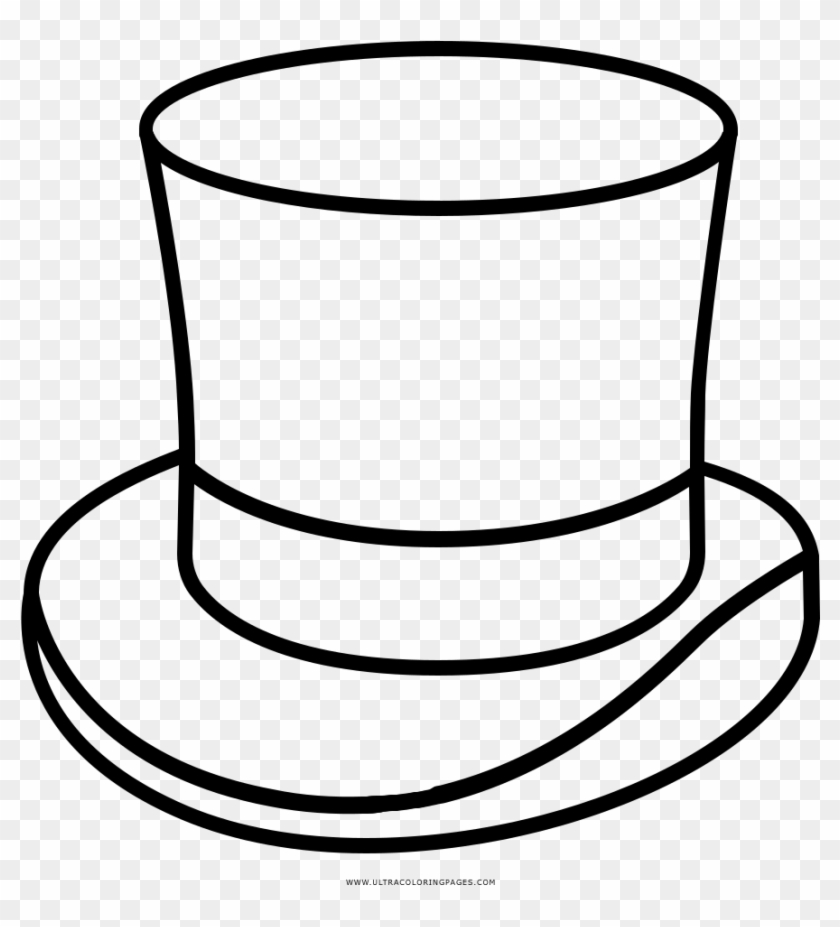 Picture Sombrero Coloring Page With Top Hat Ultra Pages - Sombrero De Mago Para Colorear #1249671