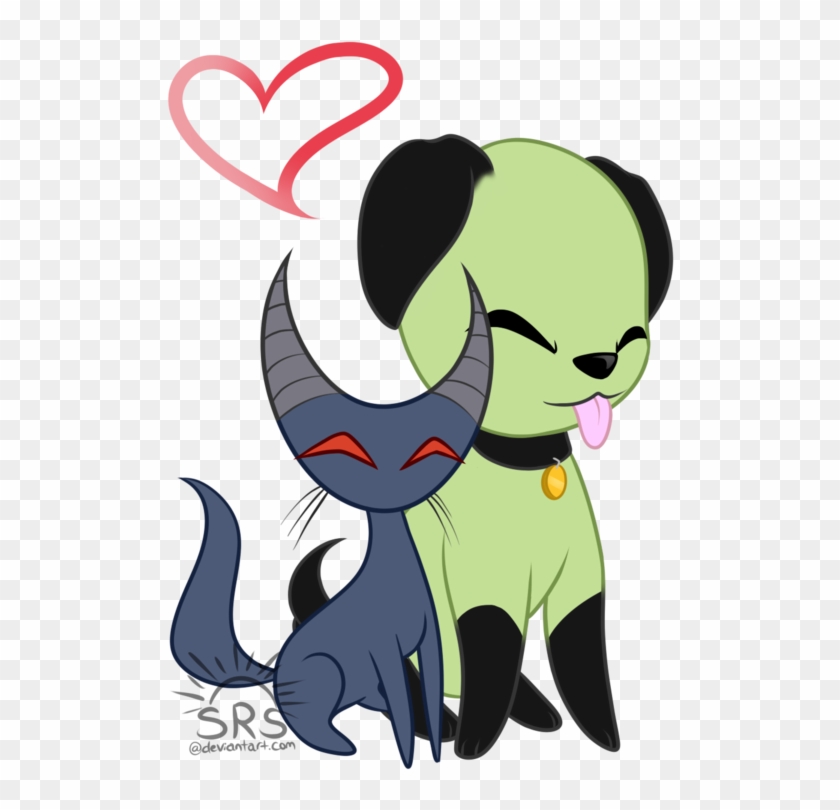 Dog Gir X Cat Mimi By Silentrisingsun - Cartoon #1249975