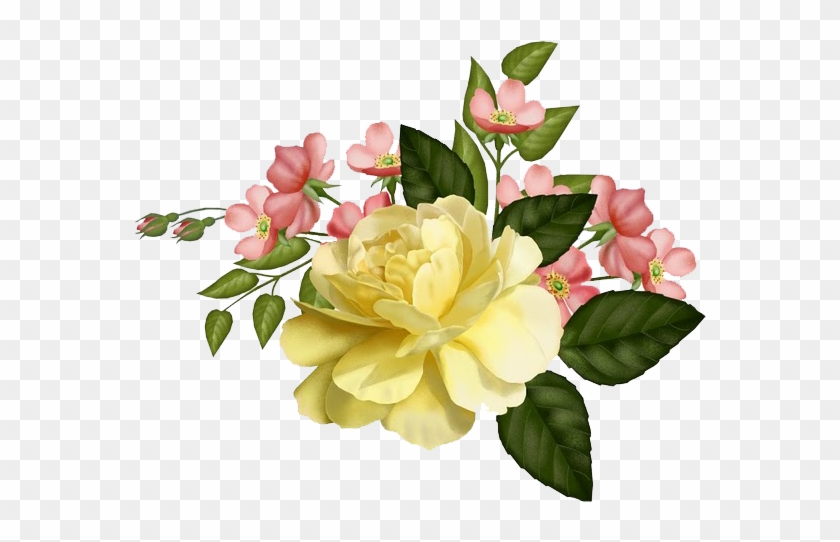 Buscar Con Google - Vintage Yellow Flower Clip Art #1250758