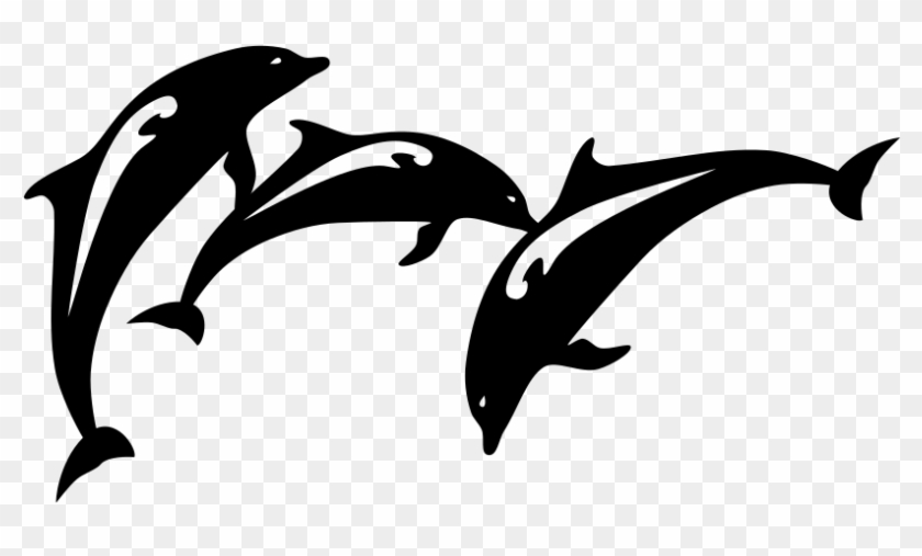 Clipart - Dolphins Ocean Sea Bathroom Wall Decor Wall Stickers #1251038