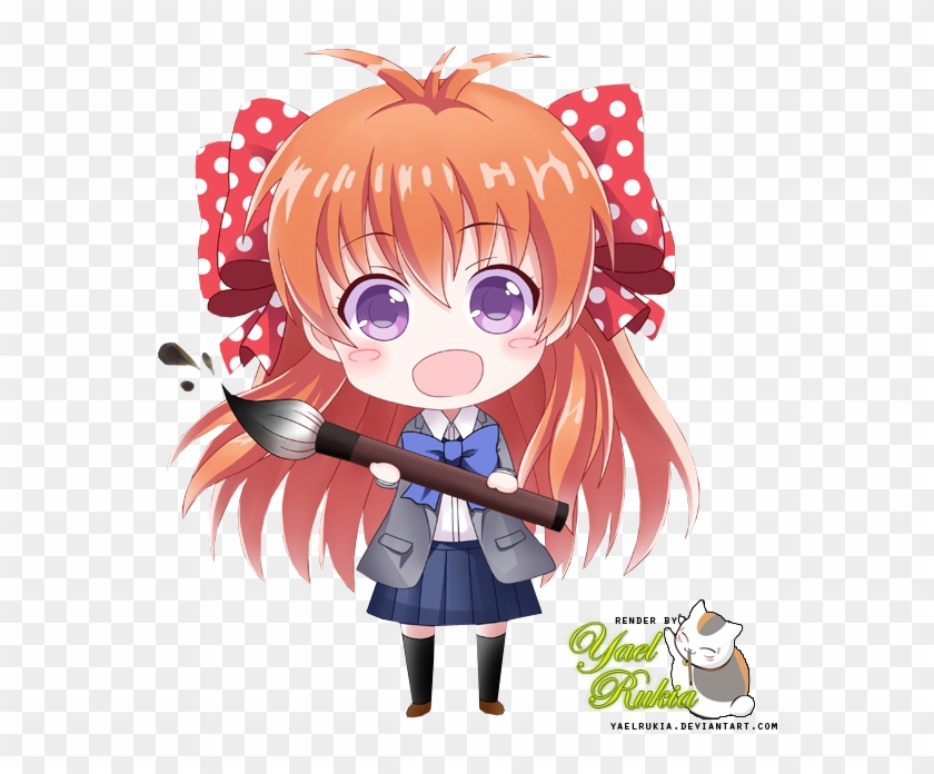 Render-sakura Chiyo Chibi By Yaelrukia - Gekkan Shoujo Nozaki Kun Chiyo Chibi #1253073