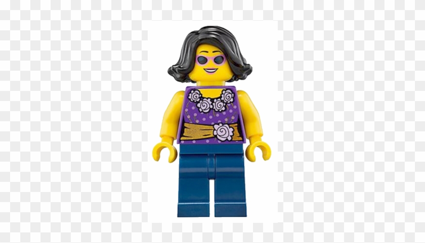 Lego Torso X 1 Female Blouse With Gold Sash And Flowers #1253313